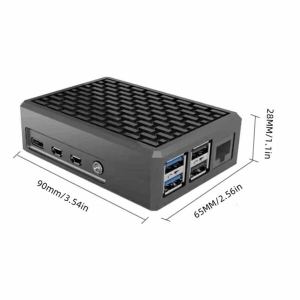 Cmxelcs Heat Radiation Aluminum Alloy Case for Raspberry Pi 5 Shell - Image 2