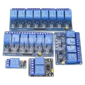 1 2 4 6 8 Channel 5V 12V 24V Relay Module with Optocoupler Isolation