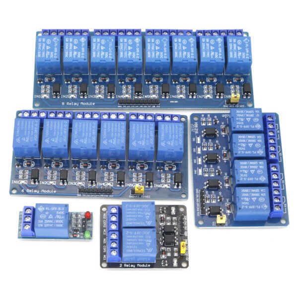 1 2 4 6 8 Channel 5V 12V 24V Relay Module with Optocoupler Isolation