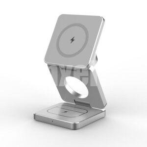 3 in 1 Foldable Mobile Phone Wireless Charger,suppor for magsafe charging