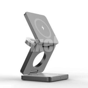 gray color aluminum alloy wireless phone charger