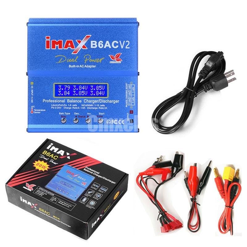 Cmxelcs imax B6AC V2 Balance Charger 80W RC Lipo NiMH NiCd Lithium Battery Power Adapter