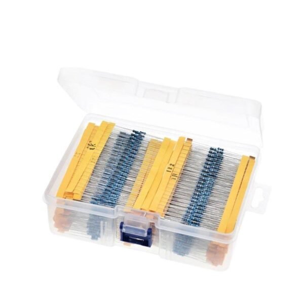 2600PCS 0.25W 14W Metal Film Resistor Kits for Arduino IOT Project Development Board with package