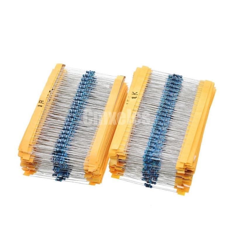 2600PCS 0.25W 14W Metal Film Resistor Kits for Arduino IOT Project Development Board