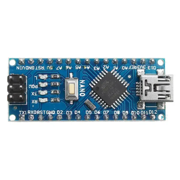 Front side of Chengsuchuang 100PCS Free Shipping! Mini Dev Board for Arduino Nano V3