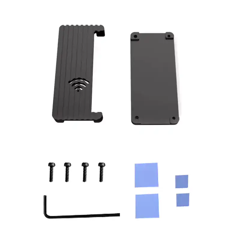 Raspberry Pi 2 W Case, Aluminum Alloy Protective Shell Packing List