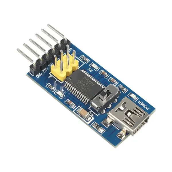 Blue PCB Cmxelcs FT232RL FTDI Module, Mini USB to FTDI TTL FT232 Downloader Conveter Module