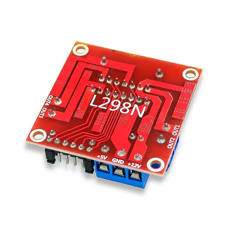 back side of the DC Stepper Motor L298N Driver Module