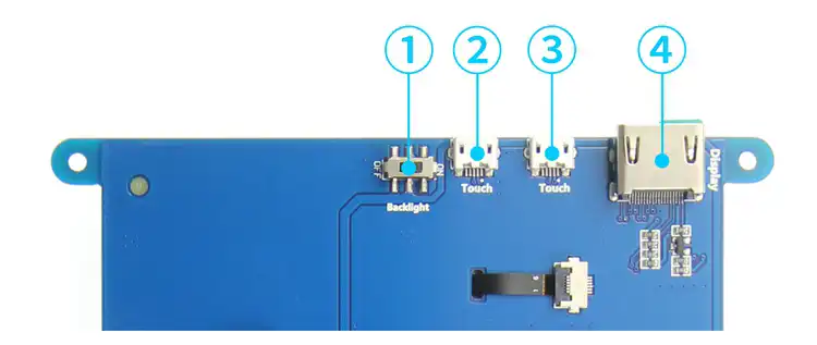 7 inch tft lcd screen pin connection