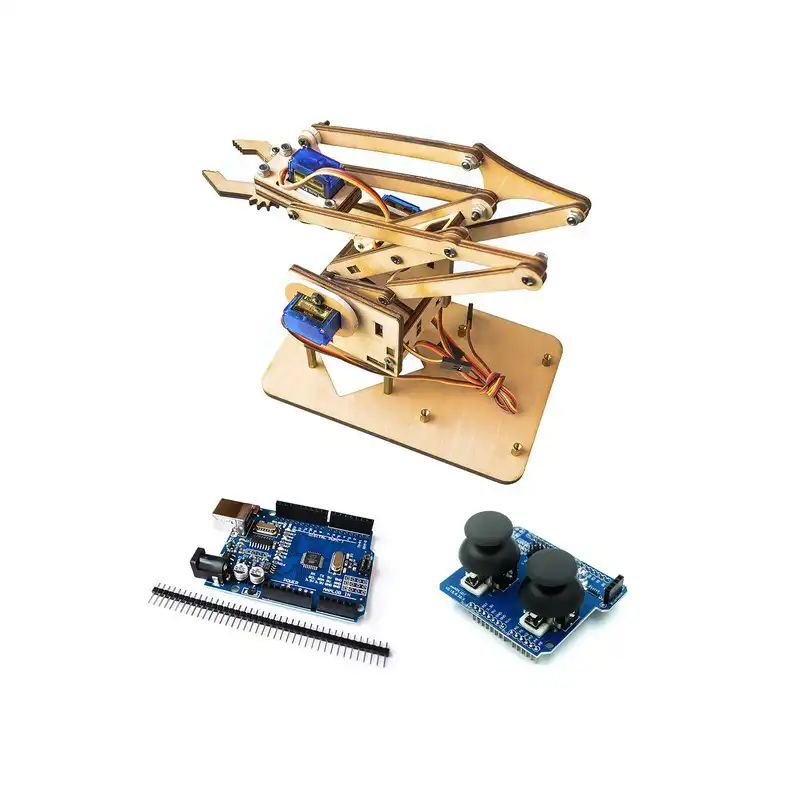 Wooden Color Robot Arm Kits for Arduino Starter Kit