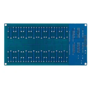 back side of 16 channel relay card module
