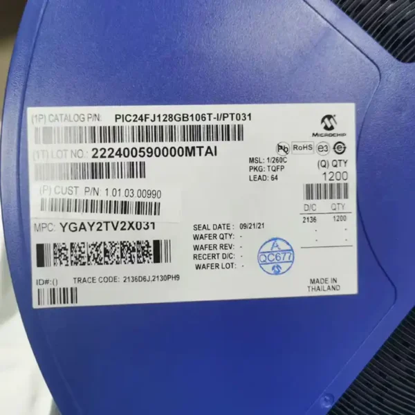 PIC24FJ128GB106T-I/PT 16 Bit MCU IC Stock