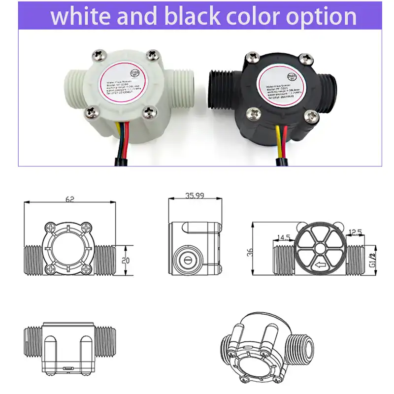Specification of Cmxelcs YF-S201 Water Flow Sensor Module