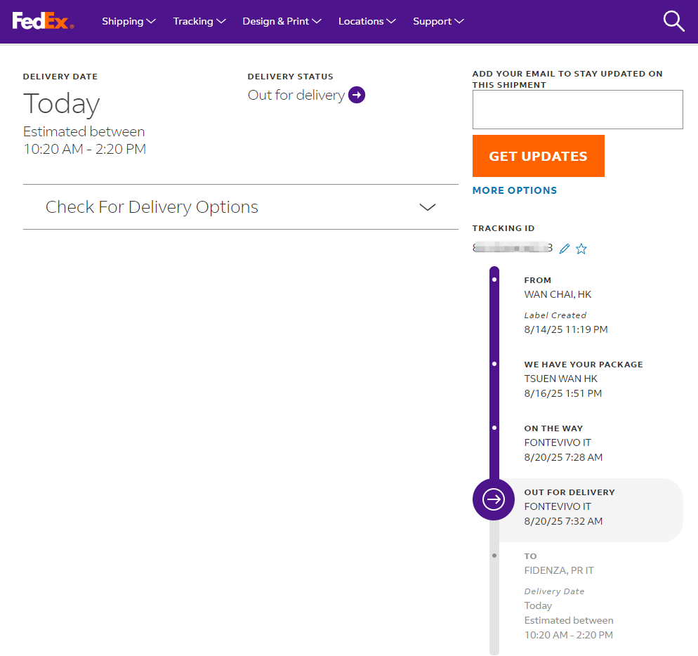 Italy Order Shipment from Chengsuchuang