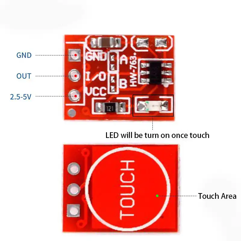 Description of TTP223 touch sensor module