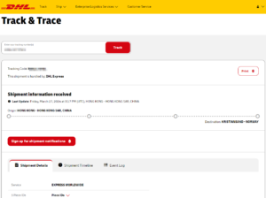 Norway Order Shipment from Cmxelcs