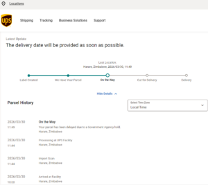 Zimbabwe case order shipment