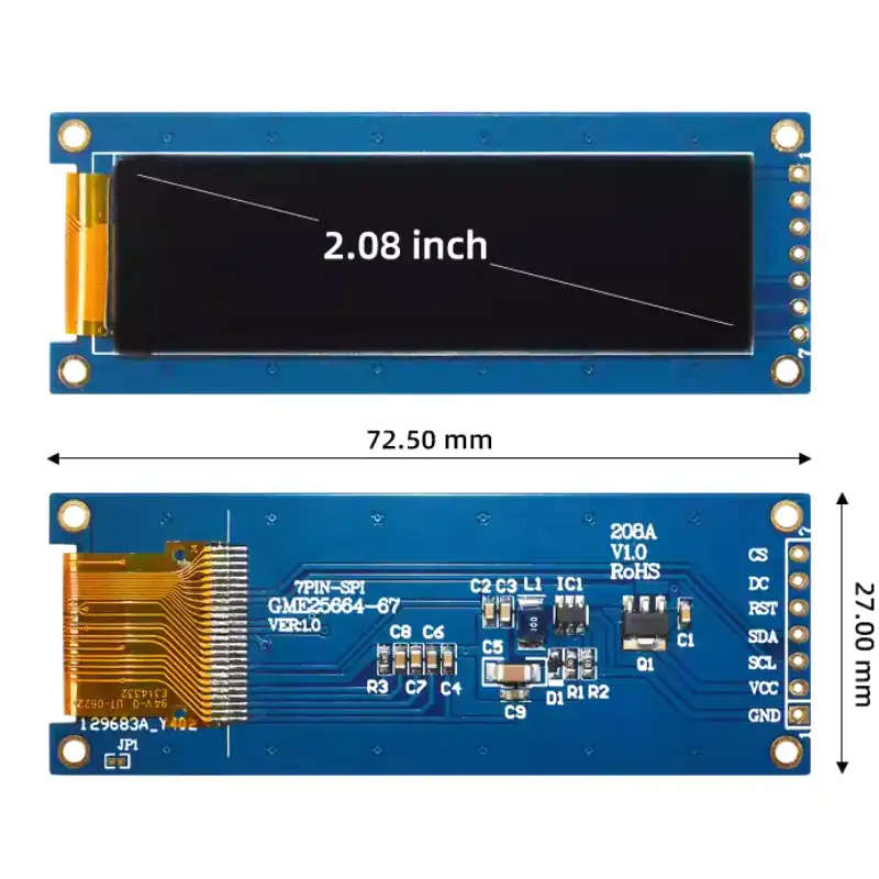 Size of the LCD Screen Module