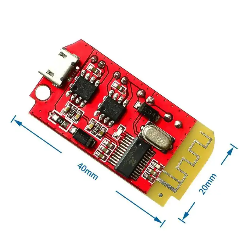 Size of 5W Stereo Bluetooth Amplifier Board