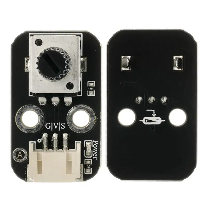 Fronted and backside PCB of Rotary Potentiometer Module