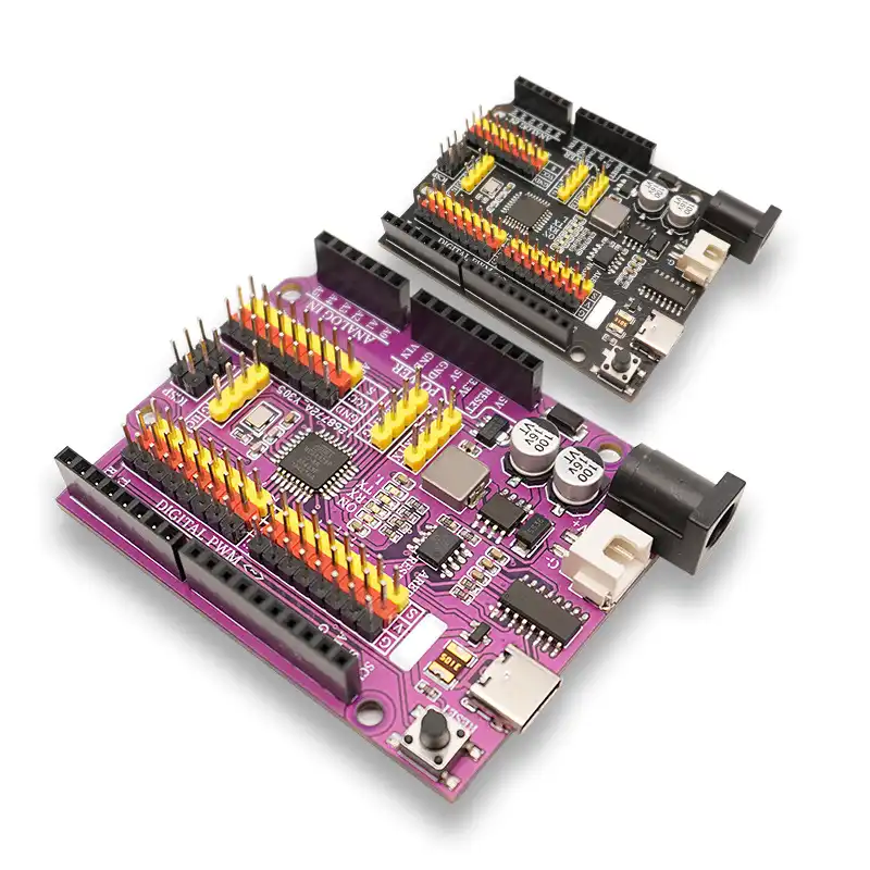Cmxelcs Purple Black Color MCU Board for Arduino Uno Improved Version