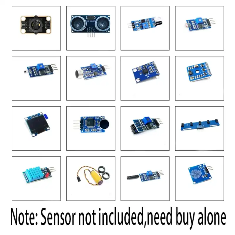 Cmxelcs Multi Function Shield Board for STM32, Raspberry Pi Pico 7 Multifunctionshield can connect with these sensor module