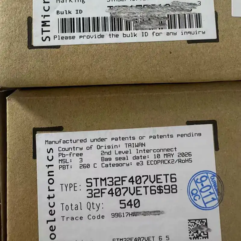 New Original STM32F407VET6 STM32L431RCT6 STM32H743VIT6 Price